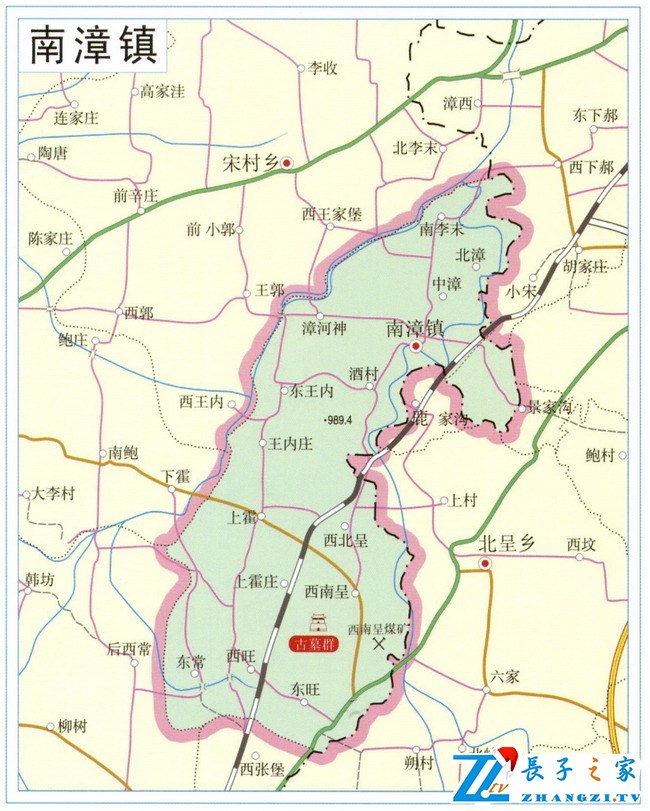 山西省长治市长子县南漳镇地图